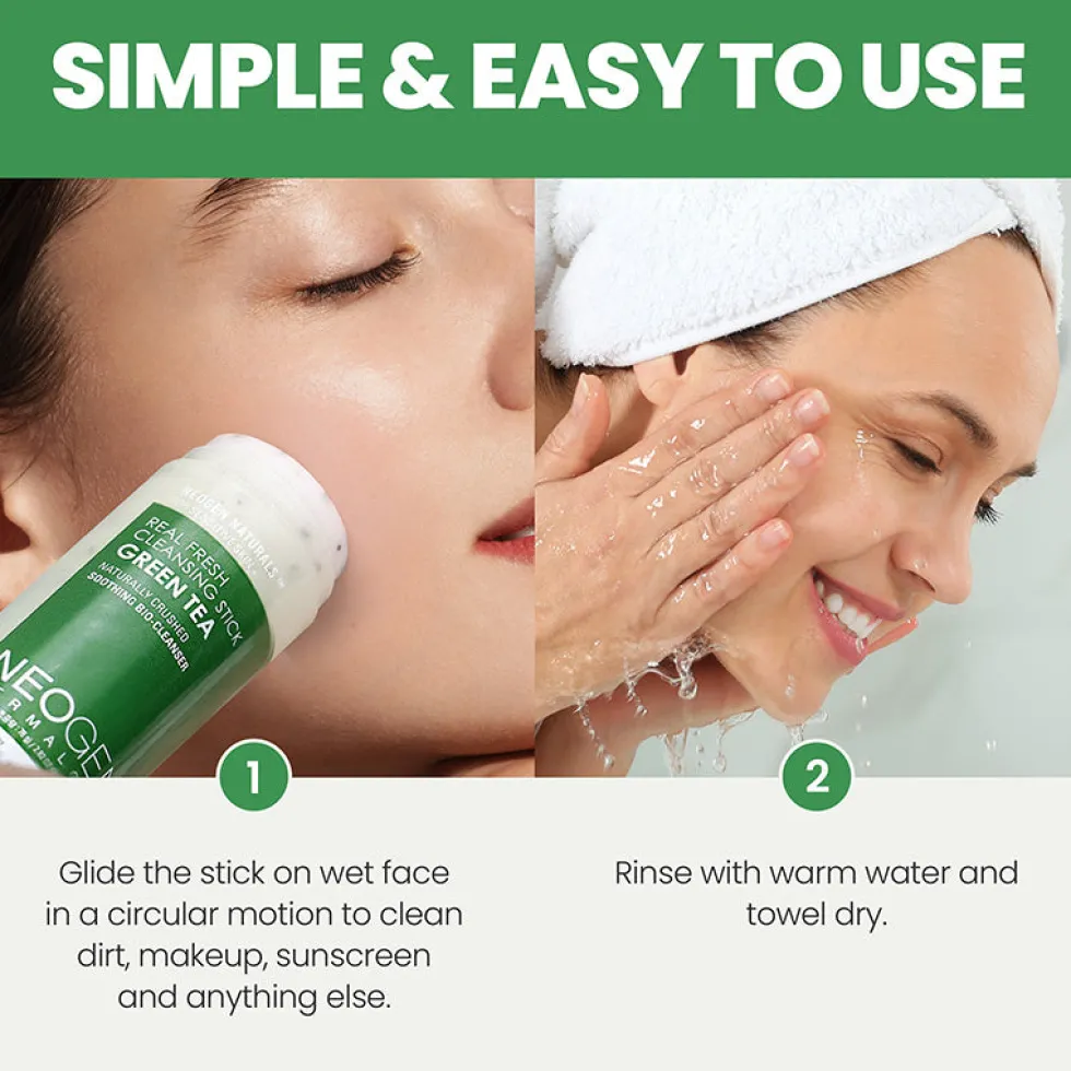 Dermalogy Real Fresh Cleansing Stick Green Tea