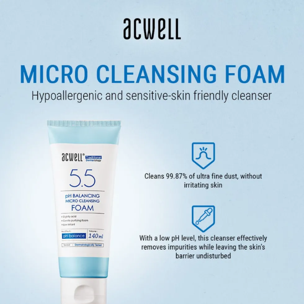 No 5.5 pH Balancing micro cleansing foam