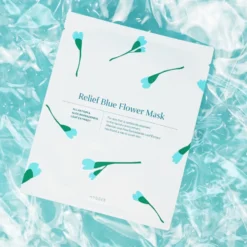 Relief Blue Flower Mask